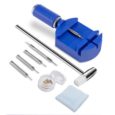 Watch Strap Link Removal Tool Kit, Professional Watch Bracelet Adjustment Repair Tools Set for Resizing Metal Watch Band