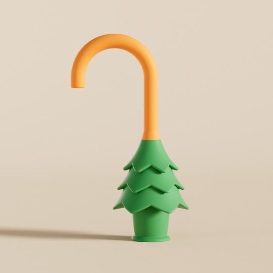 Security Key Card Silicone Door Stopper Christmas Tree Shape Baby Safety Anti-Pinch Design Door Guard