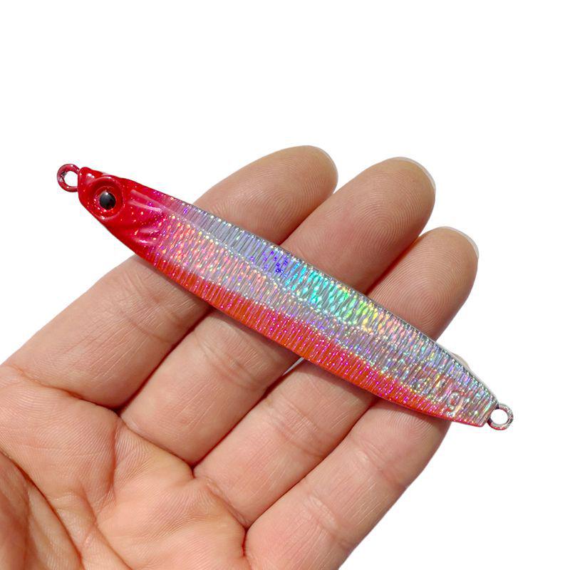Slow Jigging Double Hook Hard Bait Iron Plate Lure for Freshwater and Saltwater Fishing