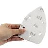 140x90mm Red 5-Hole Mouse-Shaped Flocked Sandpaper for Car, Metal, and Wood Polishing