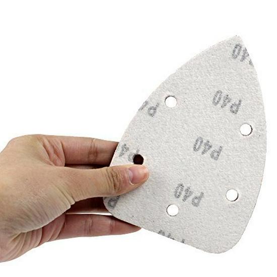 140x90mm Red 5-Hole Mouse-Shaped Flocked Sandpaper for Car, Metal, and Wood Polishing