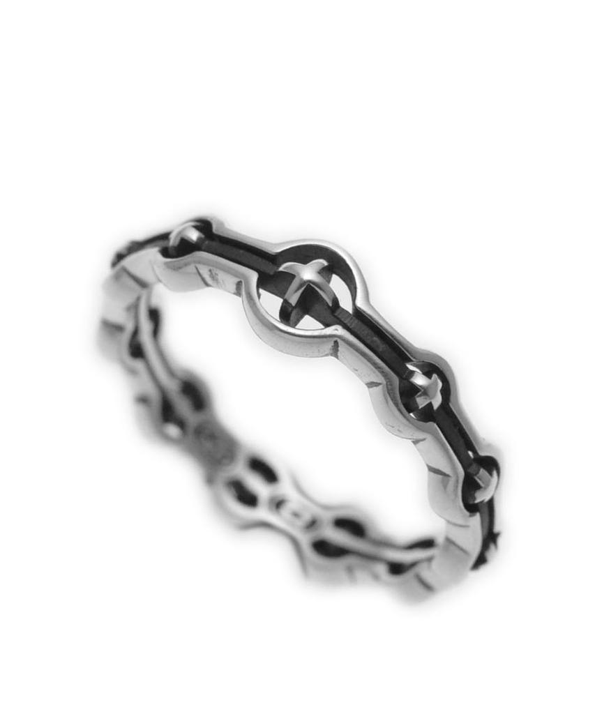 Vivus Trinitas Antique Silver Ring