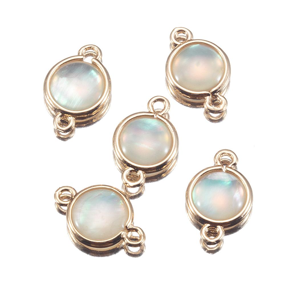

5Pcs Love Round Cross Shell Pendant Necklace Charms Jewelry Making Bracelet DIY Earrings Supplies Summer Beach Ocean Accessories 5pcs