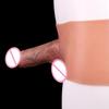 Skin Touch Silicone Pants With Hollow Realistic Dildo Penis Sleeve Stretchable Sex Toys For Men Cock Enlarge & Extender