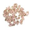 ABC Alphabet Mini A-Z Letter Pendant for Personalized Jewelry Making Letter Set