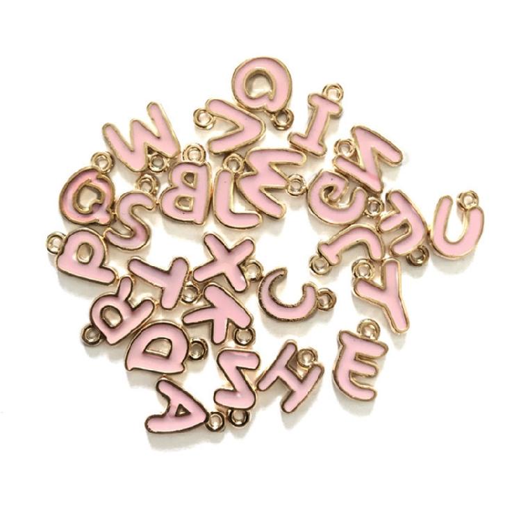 ABC Alphabet Mini A-Z Letter Pendant for Personalized Jewelry Making Letter Set
