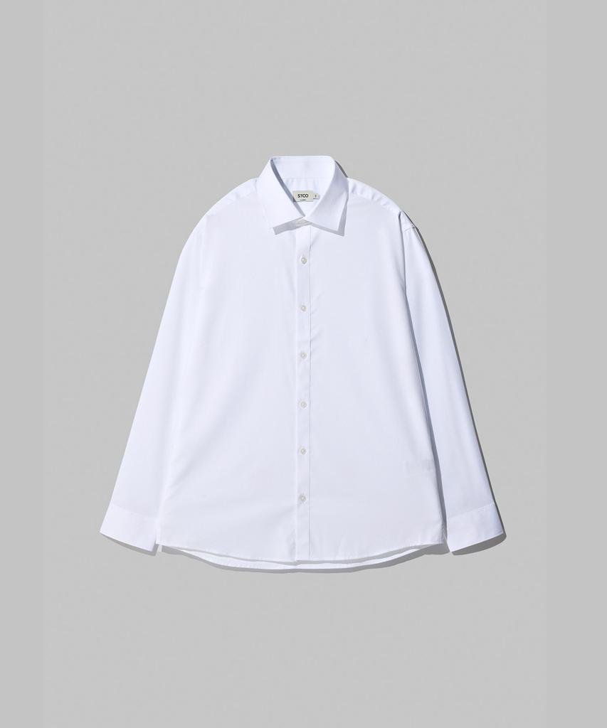 STCO [Form] Recycled Poly Shirt White (Classic Fit)_Sdsxz61Csw