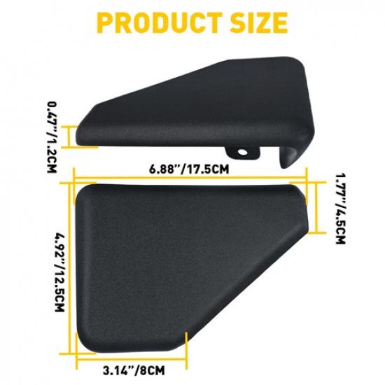 Dla 2015- Ford F150 FL3Z16A455BA Prawy Zakończenie Stopnia Bocznego Czarne ABS
