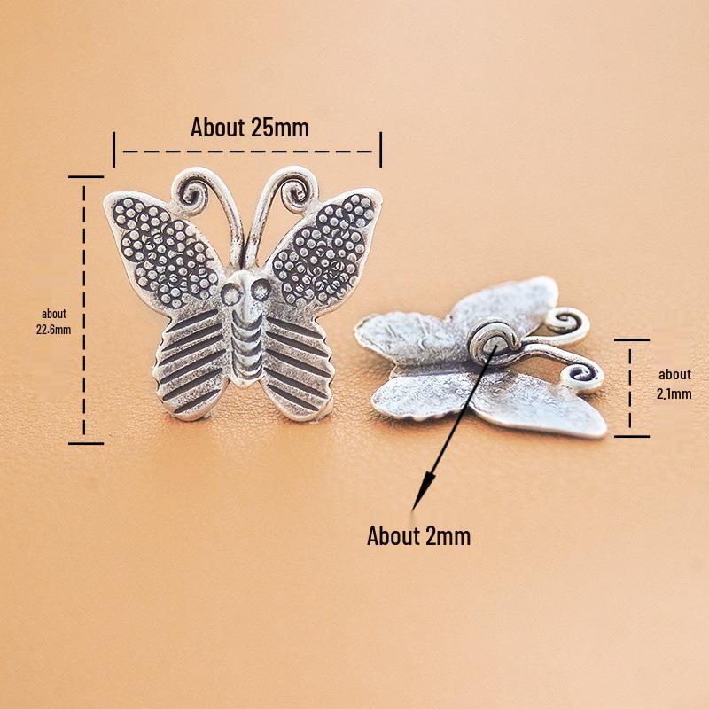 Thai Handmade Silver Butterfly Bracelet - Versatile Fashion Accessory