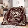 Resident Evil Flannel Blanket Beautiful Pattern Perfect For Home Bed Sofa Chair Travel Picnic -HE44