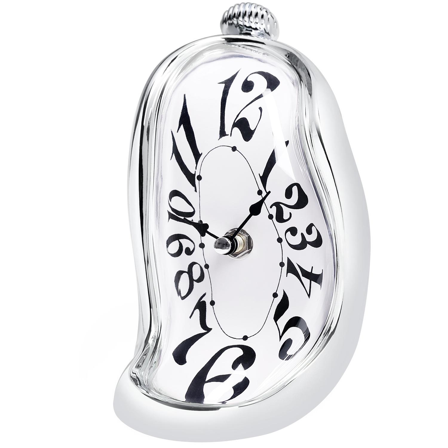 

Nordic Metal Clock Creative Home High Heels Design Decorative Clock Twisted Quartz Watch Home Table Decorations Ornaments