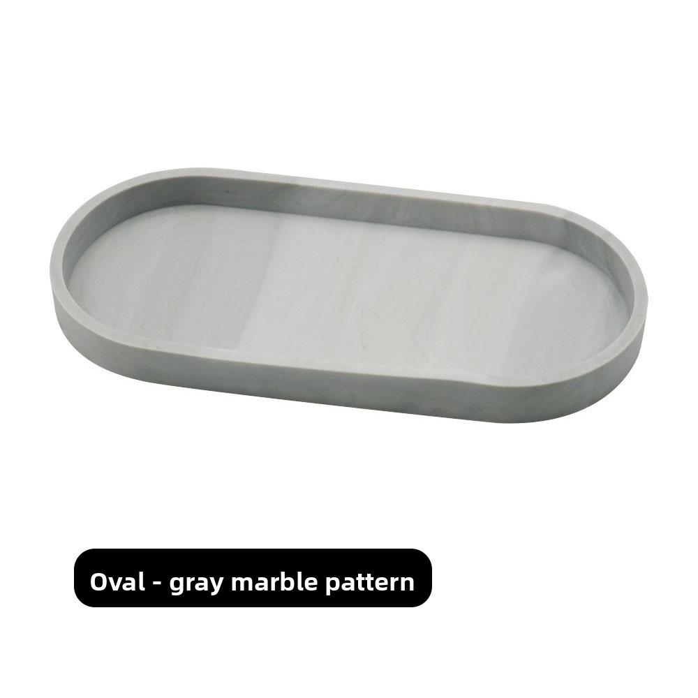 Oval Silicone Storage Tray Shatterproof Waterproof Soap Tray Thickened Jewelry Storage Box