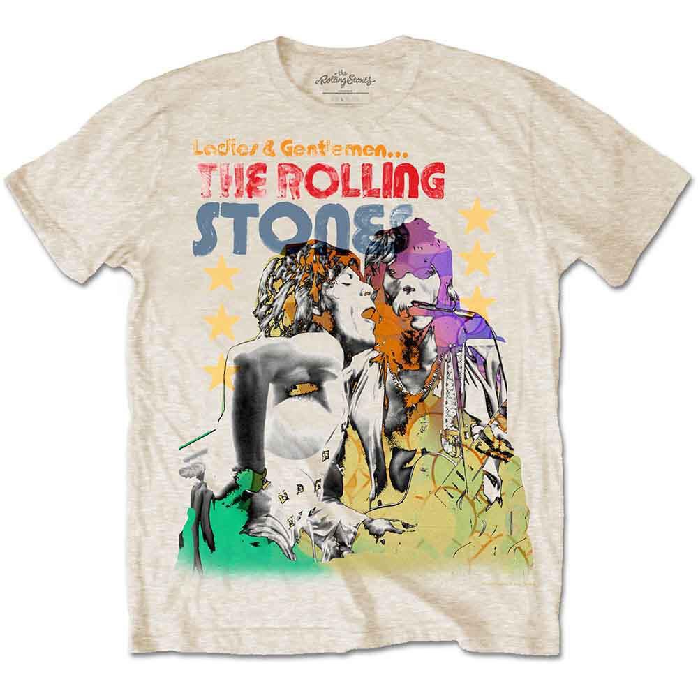 The Rolling Stones - Mick & Keith Watercolor Stars-Sand T-shirt Unisex T-Shirt XXXL