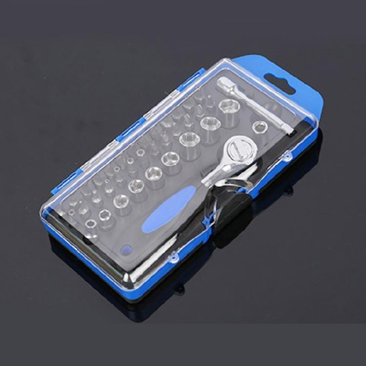 38 In 1 Combination Ratchet Socket Wrenches Electrical Tool Set Screw Driver