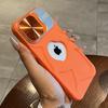 Luxury Flip Lens Bracket Logo Hole Case For iPhone 13 15 14 11 12 Pro Max 15 Plus Magsafe Silicone Soft Invisible Stand Cover