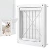 Porte pour chien pour mur, étanche, porte pour animal de compagnie avec panneau de verrouillage, légère, sans danger pour les animaux, porte pour chien avec volet transparent