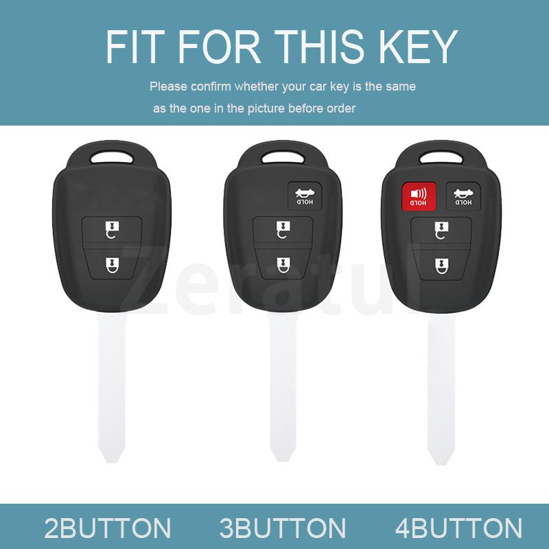 Soft Tpu Car Key Cover Case Keyless For Toyota Camry Rav4 Corolla Tacoma Vios Prius C Highlander Accessories