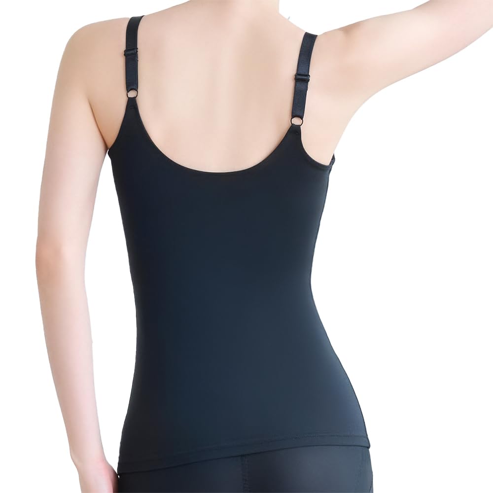 New Shaping Bra Cotton Blend Stretch Hybrid Heart Cup Bra Cami M [Bradelis York] Non-wired Cami, 25, Black,