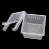 2 Pcs Plastic Reptiles Living Box Transparent Reptile Terrarium Habitat Spider Snake Transport Breeding Feeding Case