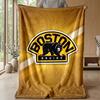 Coperta in Flanella e Pile Boston Bruins Coperta Calda e Accogliente per Divano, Letto, Viaggio Uso in Tutte le Stagioni