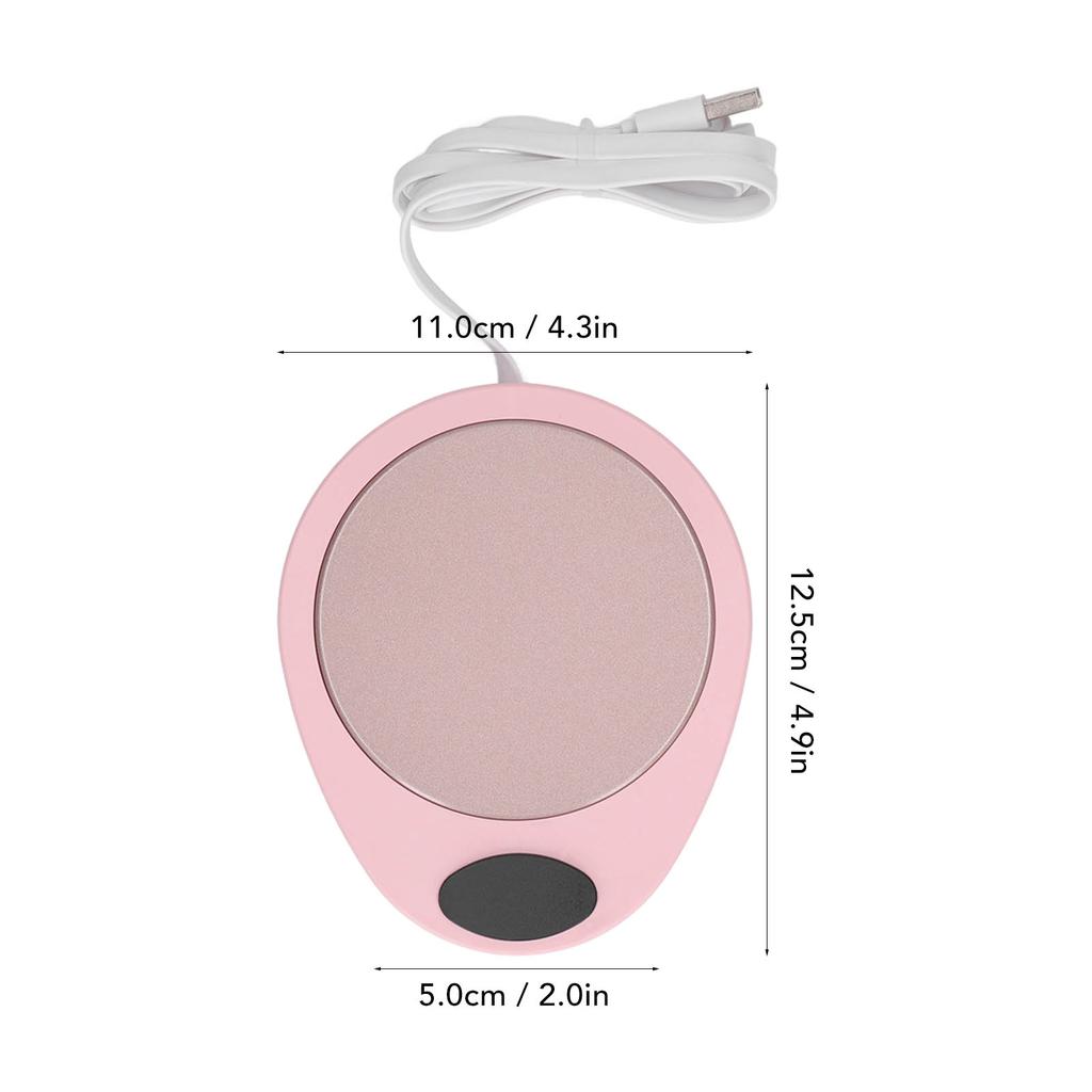 USB Mug Warmer Constant Temp Waterproof Electric Beverage Heating Plate for Ceramic Coffee Cups