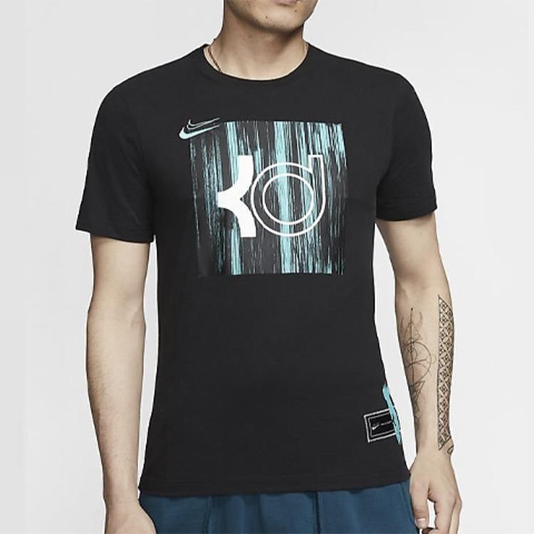 Nike Dri-FIT KD Logo Tribute To Kevin Durant Print Short Sleeve T-Shirt Men Tops Black CD1279-010