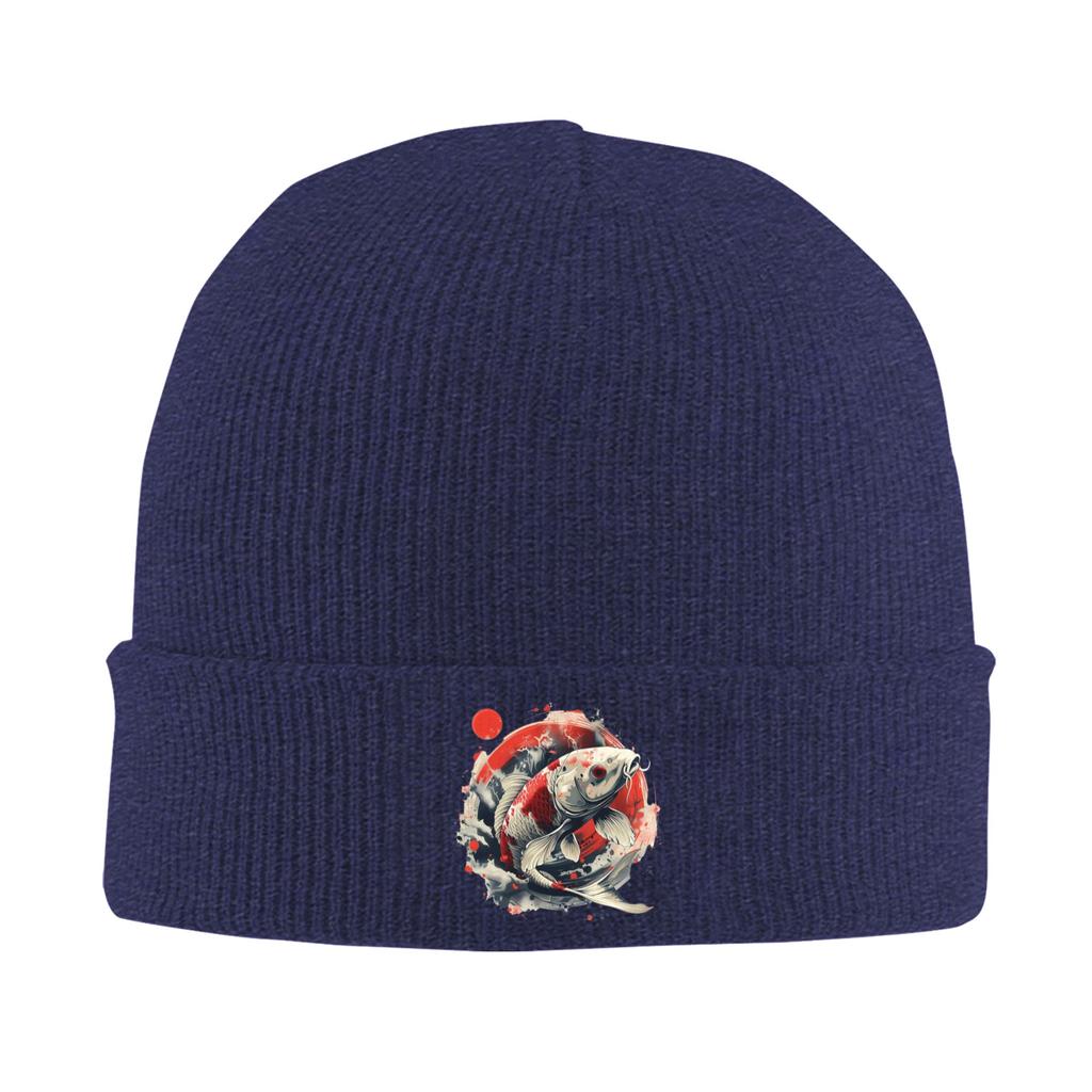 Koi Rising Winter Skullies Beanies Hat Warm Autumn Knitted Hats Bonnet Caps for Women Men