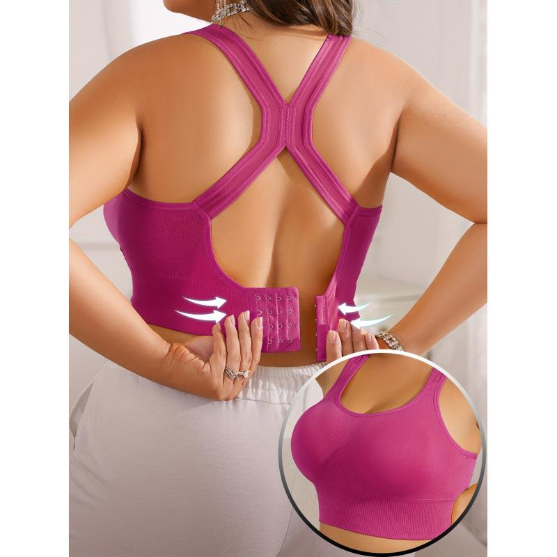 Women Sports Bra Workout Push Up Seamless Sexy Fast Dry Yoga Fitness Removeable Pads Shockproof Running Wire Free X Shape Back