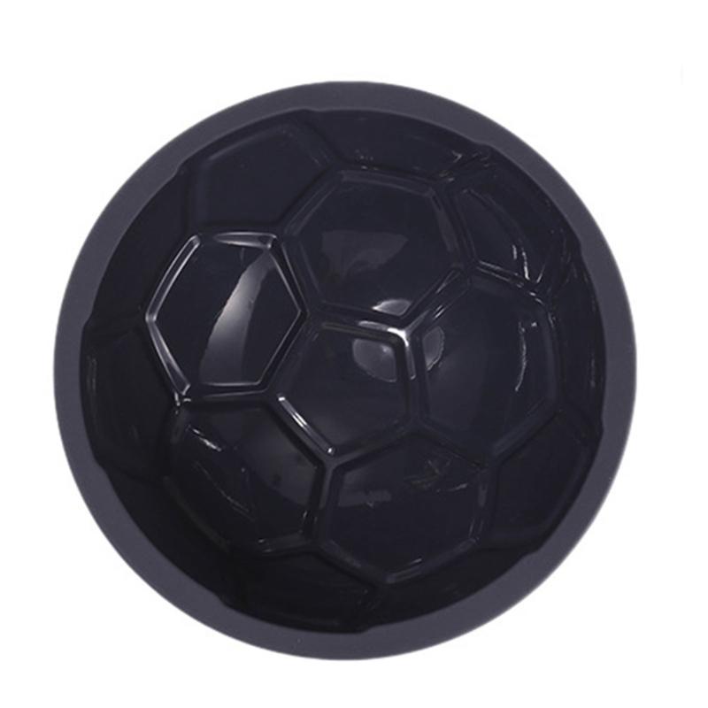 Football Soccer Shape Cake Molds Silicone Half Sphere Pan Nonstick Dome Baking Tool for Home, Party Cakes and Sports Theme Dessert