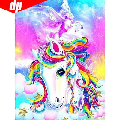 5D DIY Elmas Boyama Satış At Elmas Nakış Tam Yuvarlak Mozaik Resim Rhinestones