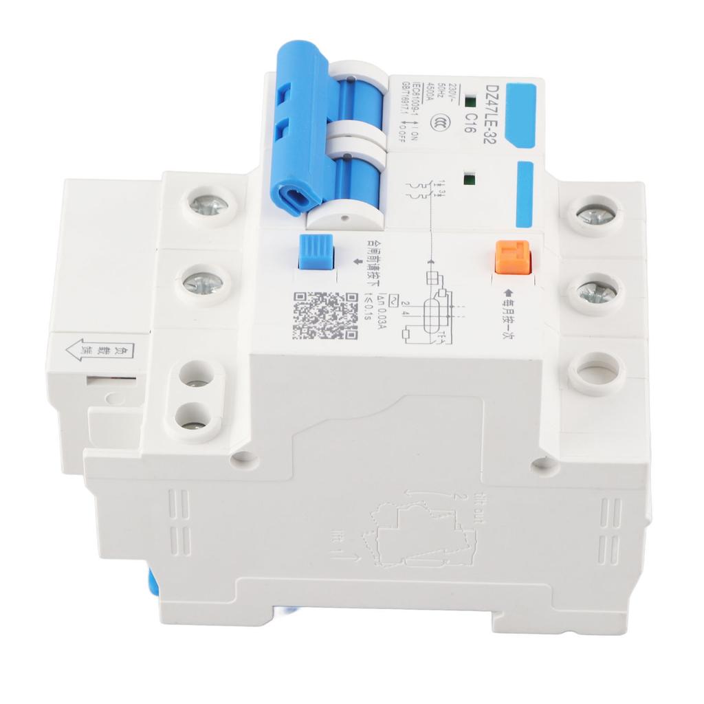 Leakage Protection DZ47LE 32 2P+2 C16 Residual Current Circuit Breaker 230V 16A