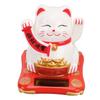 Lucky Waving Cat Solar Power Arm Waving Fortune Cat Plastic Wealth Welcoming Cat Decorative Lucky