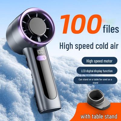 Handventilator Mini - 100 Geschwindigkeiten, USB wiederaufladbar, Tragbares elektrisches Geschenk