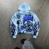 Grenzüberschreitender europäischer und amerikanischer neuer Frühjahrs- und Herbst-Y2K-Nischen-Graffiti-Abstrakt-Druck Partner-Pullover mit Kapuze, locker, lässig, vielseitig