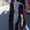 French Old Money Style New Style with Enlarged and Widened Zebra Pattern Silk Scarf for Women, Fashionable and Versatile Thin Office Scarf Shawl