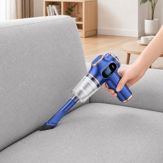 3 In 1 Cordless Handheld Vacuum, 80W Car Vacuum Cleaner with Inflator Blower, USB C Rechargeable, Lightweight Vacuum for Car Home Office Pet Hair
