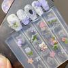 Bow Ribbon Silicone Nail Mold Nails DIY Design Stereoscopic Stamping Manicure Tools Flower Nail Decorations