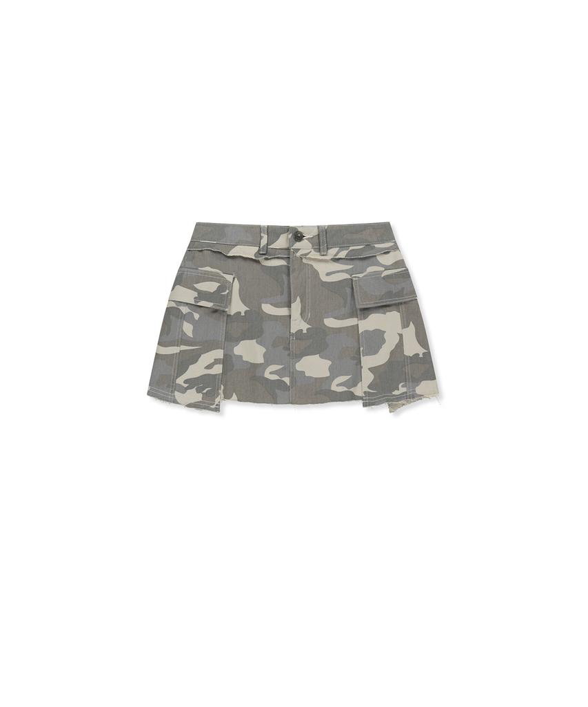 Mattengkim Cargo Mini-Denim-Rock in Beige