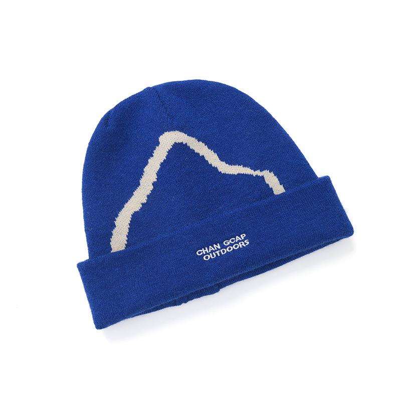 

Cold hat men s and women s season letter knitted hat outdoor mountaineering skiing cold warm cover wool hat M（55-59cm）