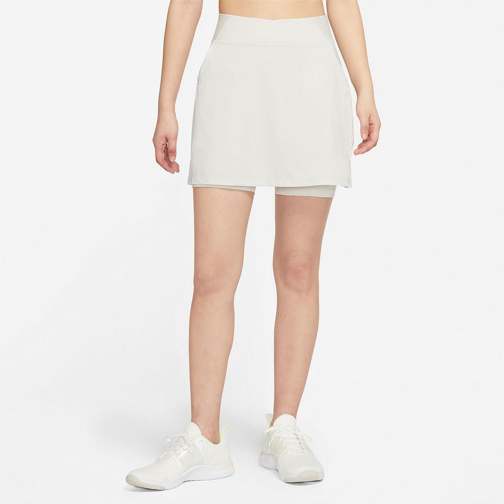 Nike Solid Color Fashion Breathable A-Line Sports Comfortable Casual Skirt Women Skirts White DA0160-072