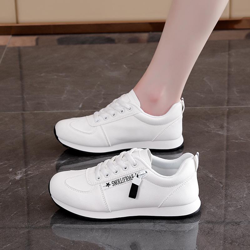 

Light sneakers for women s 2025 new spring shoes with small soft soles and leather surfaces Forrest Gump running shoes L901 35