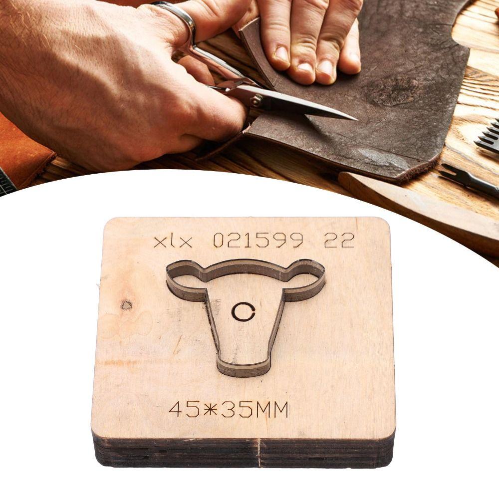 Bull Head Shape Leather Cutting Die Alloy Steel Craft Tool DIY Punch Cutter  For Leather Craft