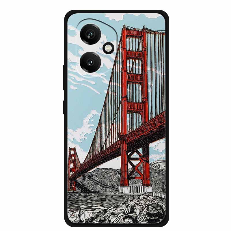 For Honor 400 5G Case 3D Flowers Emboss Soft Silicone Phone Case For Honor 400 Back Cover Bumper Funda Protective New Shell Bag