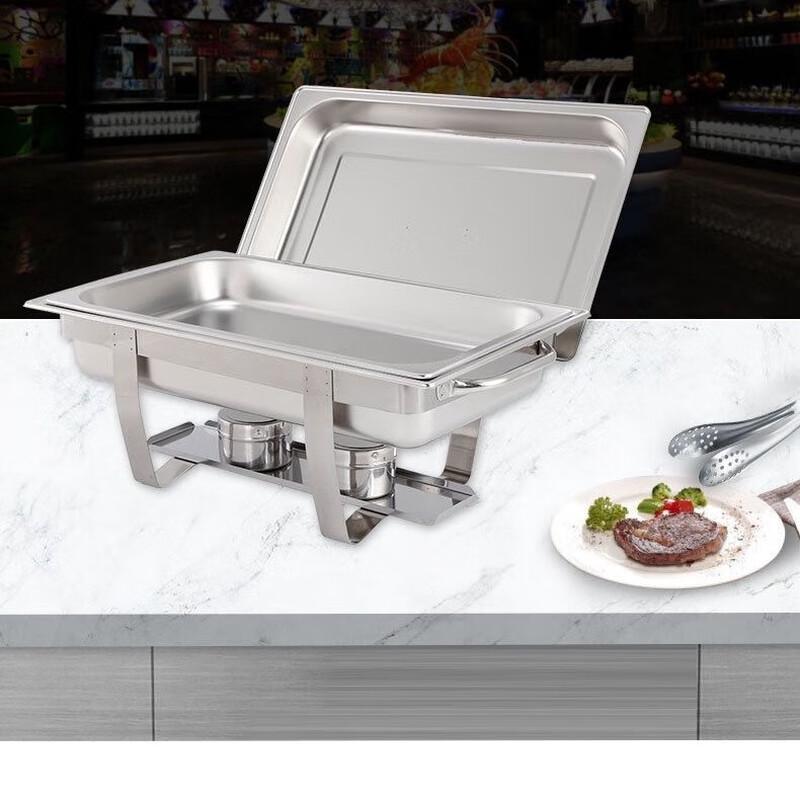 ZISIZ Foldable Rectangular Buffet Chafing Dish