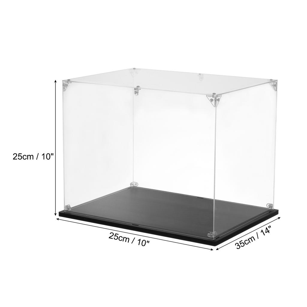 Acrylic Display Case Clear Display Box Show Case Assemble Dustproof Display Box Storage Organizer for Collectibles Action Figure