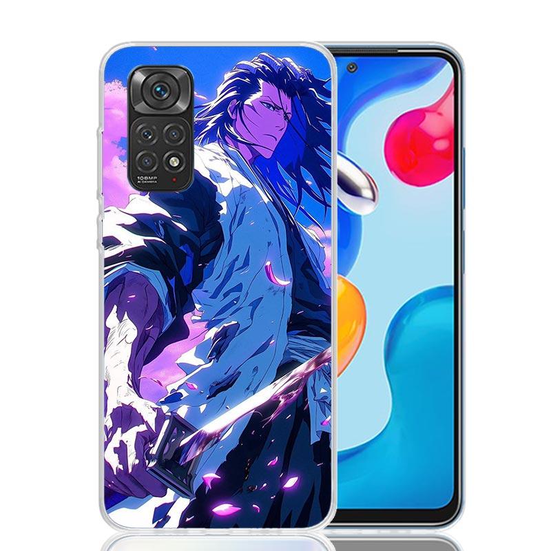 Bleach Kuchiki Byakuya Phone Case For Xiaomi Redmi Note 15 14 13 12S 12 Pro Plus 11S 11E 11 11T 10S 10 Art Soft Pattern Cover Re