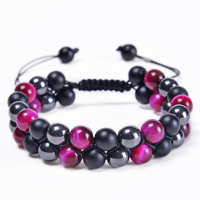 

JYL TS Bracelet Vintage Evil Eye Blue Detail Shields Against Negativity Style-14 глибокий кавового кольору