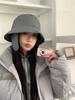 Autumn and Winter Bucket Hat Extended Ear Hat Winter Casual Versatile Lace-up Cycling Warm Thickened Basin Hat
