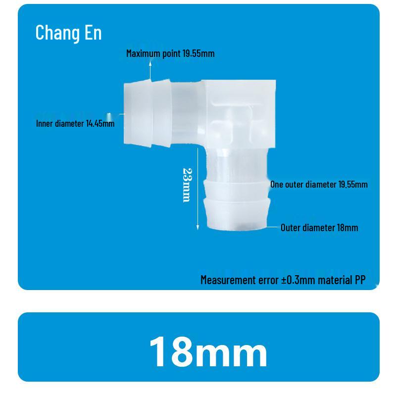 Plastic 90° Hose Connector Elbow Barb