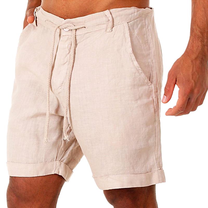 1Pc Streetwear Breathable Cotton Summer Mens Clothes Soft Men's Shorts Pants Fitness Solid Color